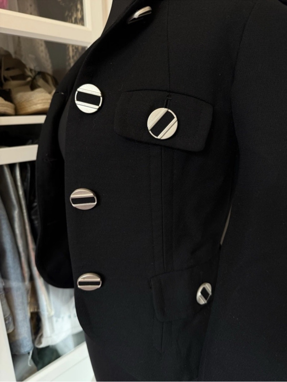 L.A.M.B. GWEN STEFANI WOOL BLAZER RARE STYLE 2007 SIZE 2 FLAWLESS $450 RETAIL - Picture 3 of 12